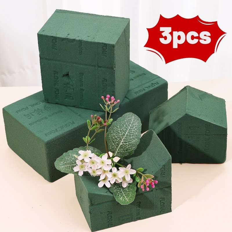 The Florist Supply - 1/3x Floral Foam Blocks Green Wet