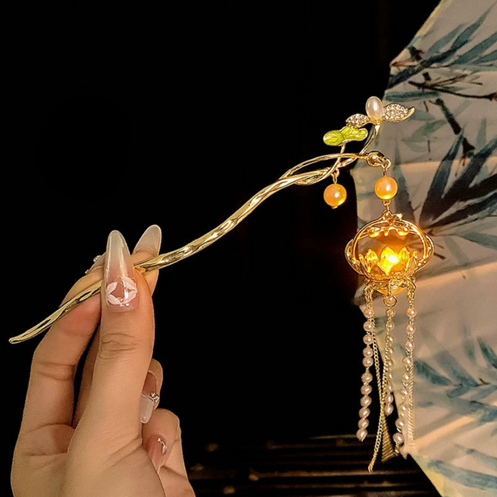 Luminous Flower Hairpin Exquis - Florist Supplies บทวิจารณ์และราคา
