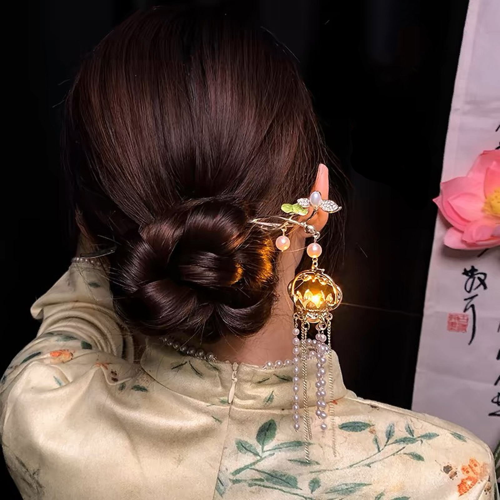 Luminous Flower Hairpin Exquis - Florist Supplies บทวิจารณ์และราคา