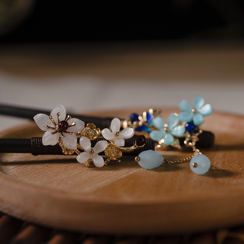 1Pc Wooden Hairpin Headdress f - Florist Supplies บทวิจารณ์และราคา