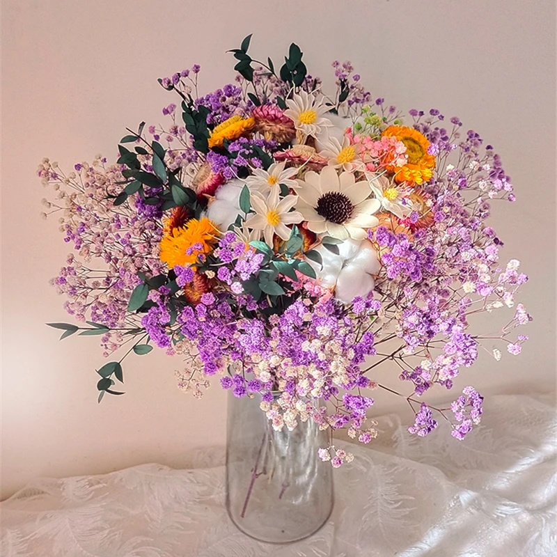 Natural Dried Flower Gypsophil - Baby Breath Dried บทวิจารณ์และราคา