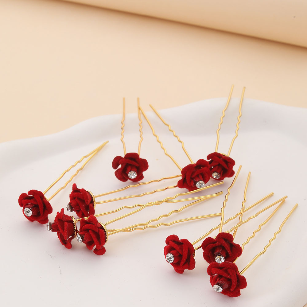10Pcs Rose Hair Accessories We - Florist Supplies บทวิจารณ์และราคา