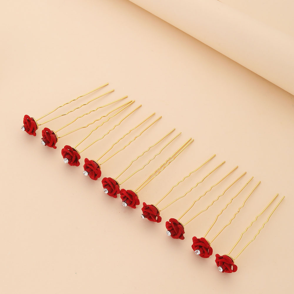 10Pcs Rose Hair Accessories We - Florist Supplies บทวิจารณ์และราคา