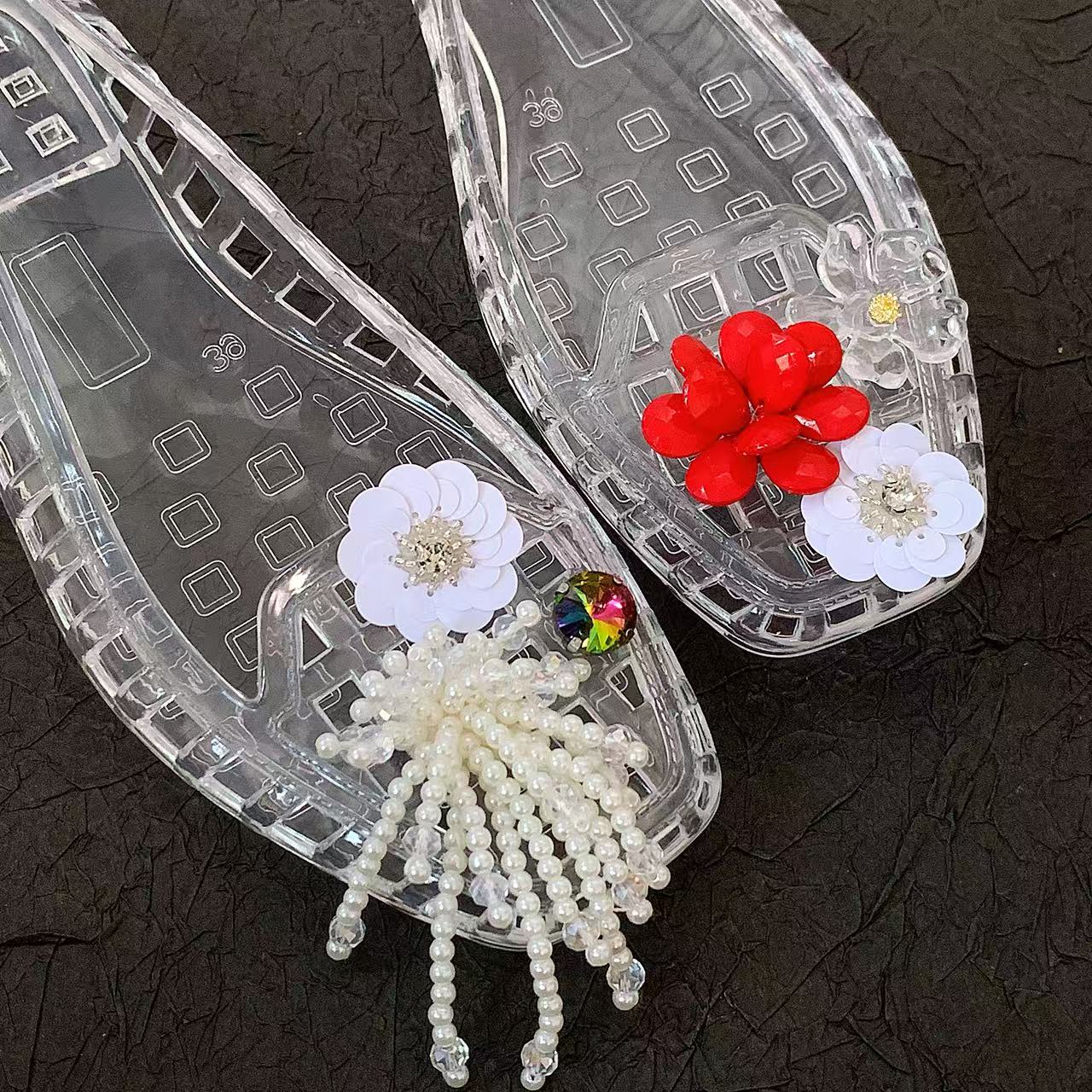 Jelly Crystal Shoes for Women, - Florist Supplies บทวิจารณ์และราคา