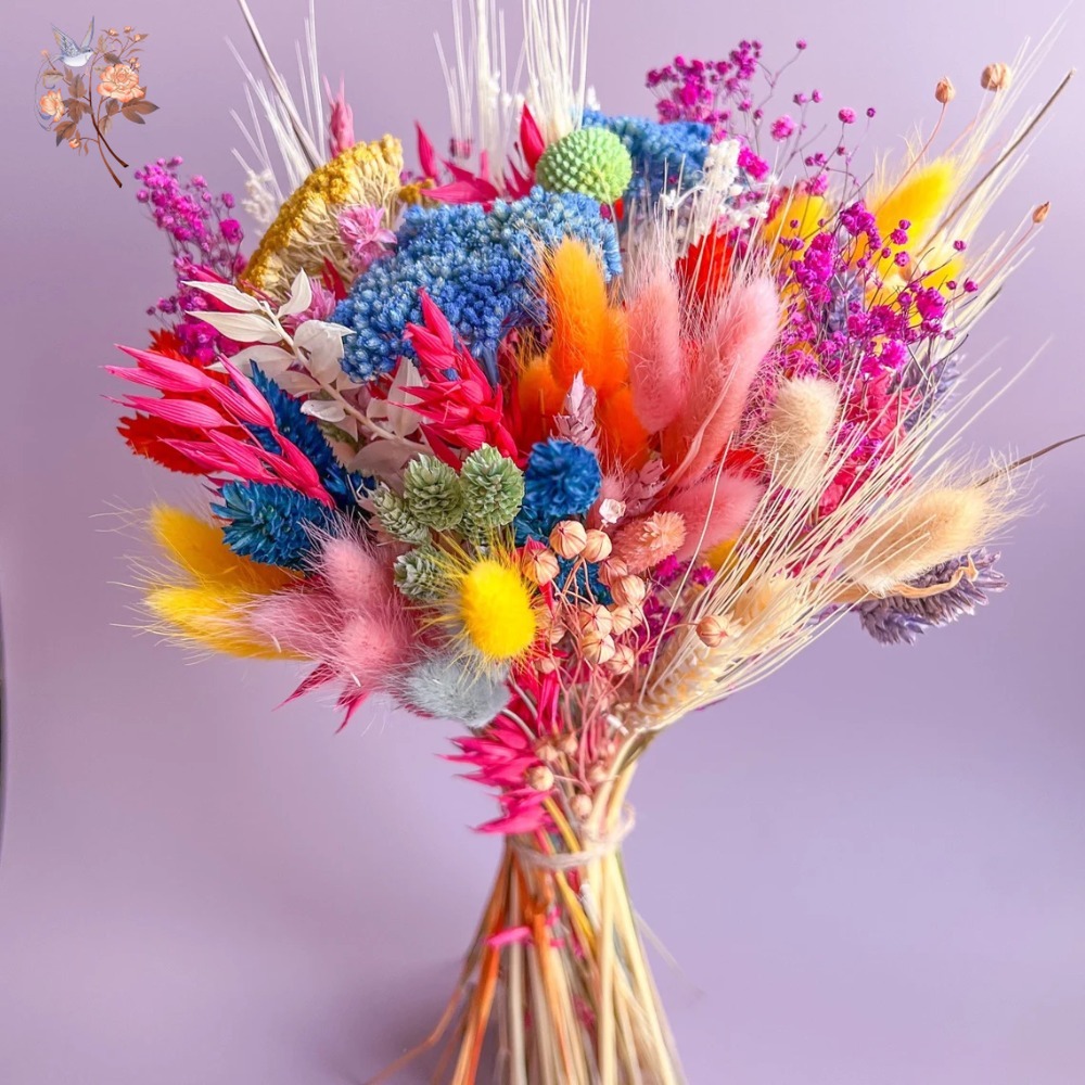 Colorful Dried Flowers Wedding - Baby Breath Dried บทวิจารณ์และราคา