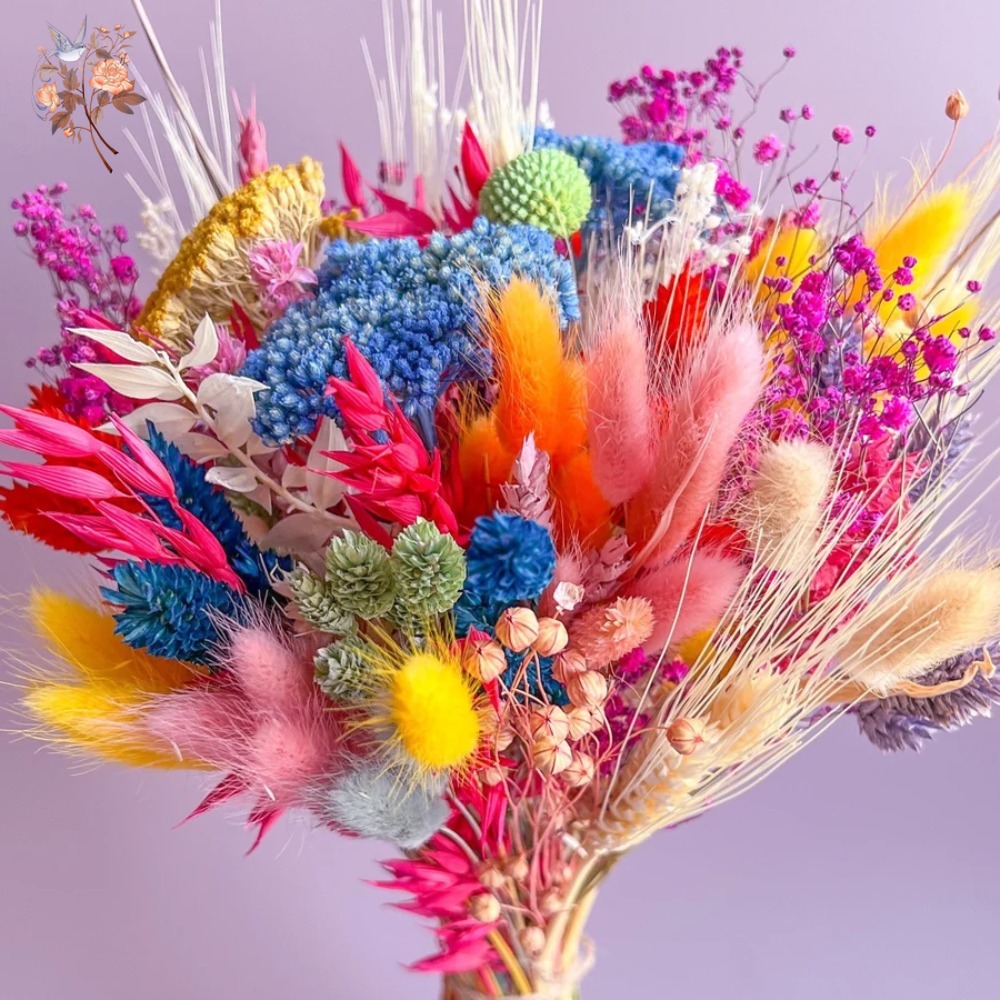 Colorful Dried Flowers Wedding - Baby Breath Dried บทวิจารณ์และราคา