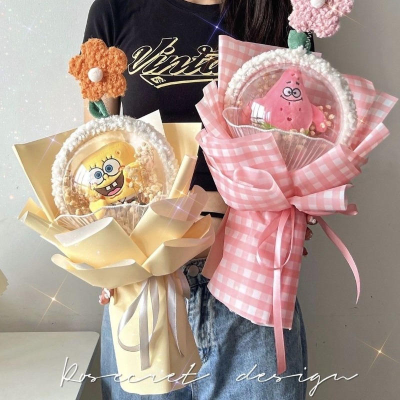 SpongeBo Patrick Star Bobo Bal - Baby Breath Dried บทวิจารณ์และราคา