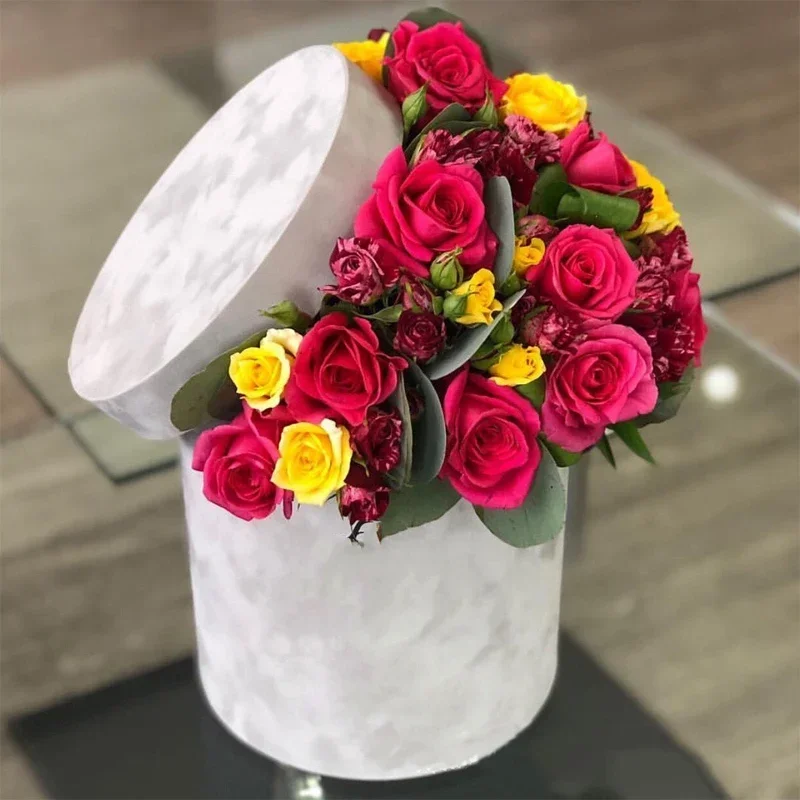 3Pcs/Set Round Shape Velvet Gi - Florist Supply Buckets บทวิจารณ์และราคา