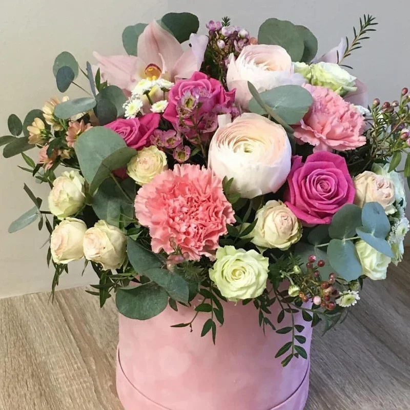 3Pcs/Set Round Shape Velvet Gi - Florist Supply Buckets บทวิจารณ์และราคา