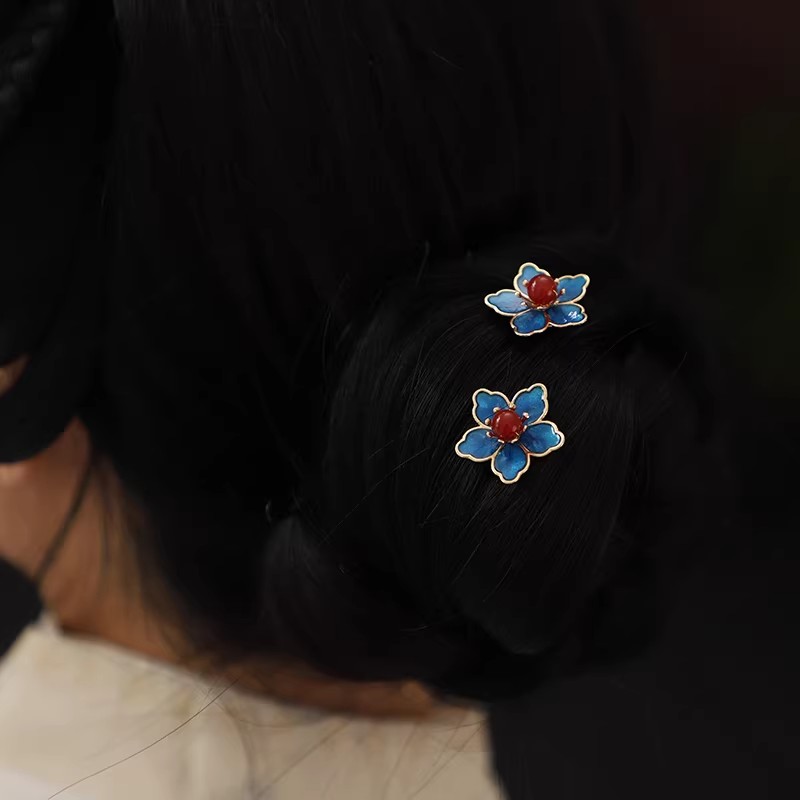 Blue Flower Ancient-Style Hanf - Florist Supplies บทวิจารณ์และราคา