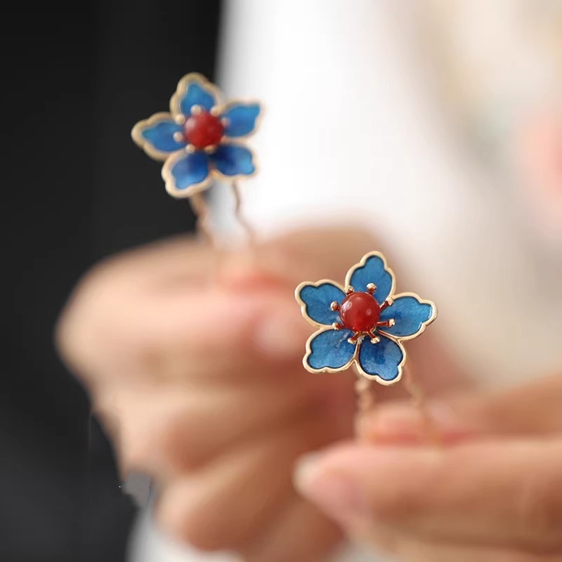 Blue Flower Ancient-Style Hanf - Florist Supplies บทวิจารณ์และราคา