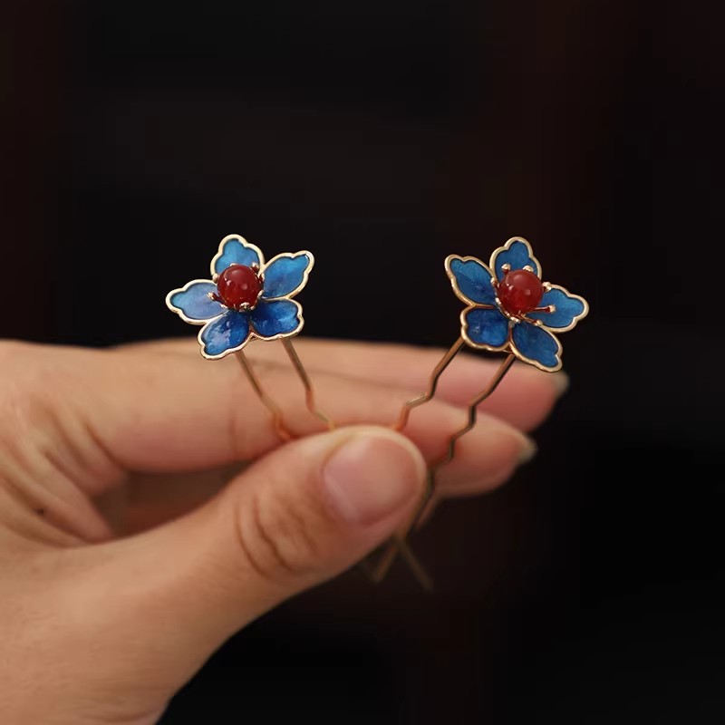 Blue Flower Ancient-Style Hanf - Florist Supplies บทวิจารณ์และราคา