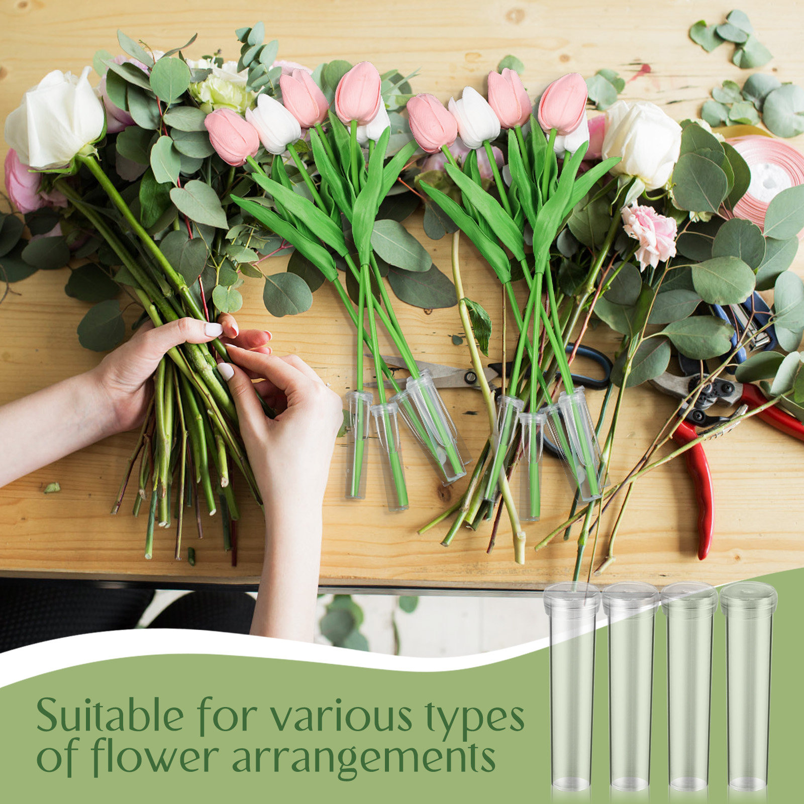 100Pcs Flower Nutrient Tubes U - The Florist Supply บทวิจารณ์และราคา