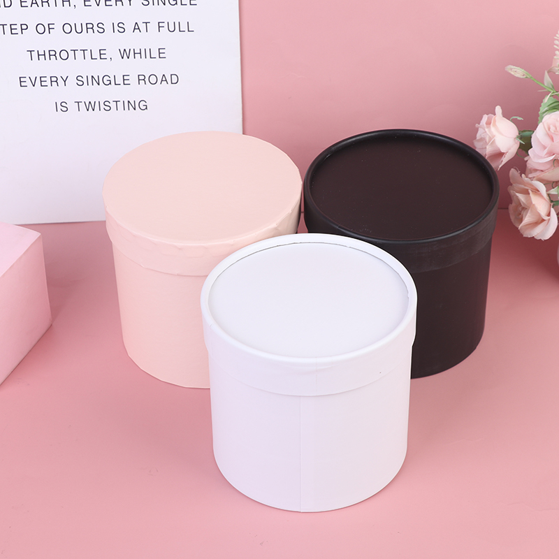 1PC Round Flower Paper Gift Bo - Florist Supply Buckets บทวิจารณ์และราคา