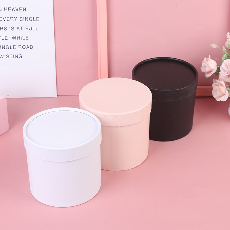 1PC Round Flower Paper Gift Bo - Florist Supply Buckets บทวิจารณ์และราคา